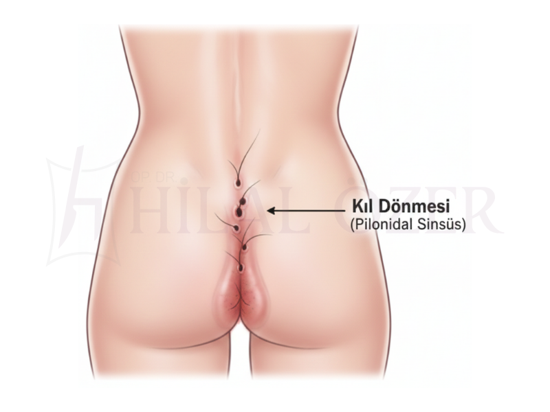 Kıl Dönmesi (Pilonidal Sinüs)